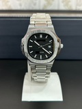 Nout  Black Dial & Silver Chain
