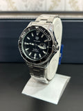 Aquaracer Calibre 5 Black Dial & Silver Chain