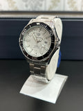 Aquaracer Calibre 5 White Dial & Silver Chain