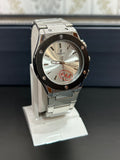 Hub White Dial & Silver Chain