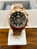 OMGA Speedmaster Black Dial Gold Chain