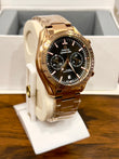 OMGA Speedmaster Black Dial Gold Chain