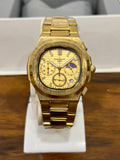 PP Nautilus Day/Night Gold Dial Gold Chain