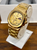 PP Nautilus Day/Night Gold Dial Gold Chain